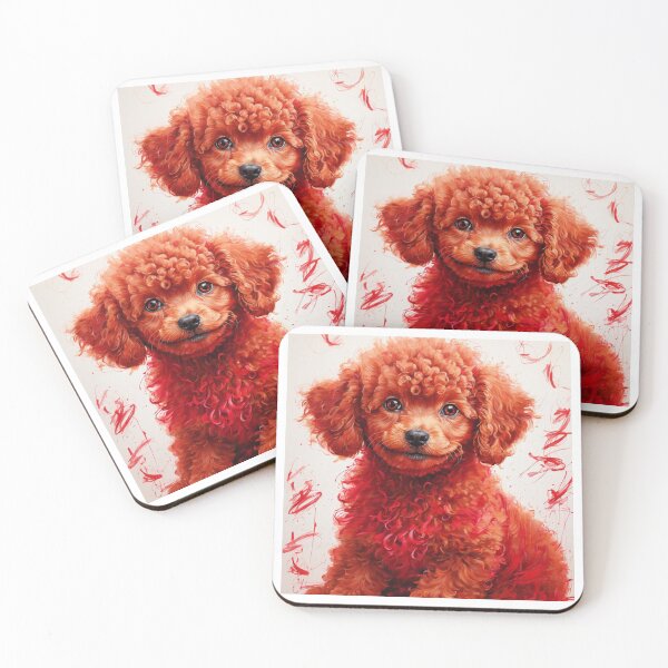 Item preview, Playful Red Toy Poodle Puppy Drawing designed and sold by Sadia  Jannat.