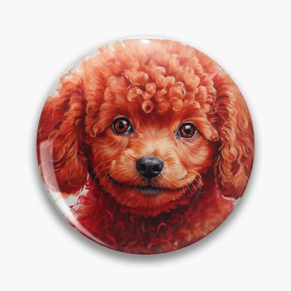 Item preview, Playful Red Toy Poodle Puppy Drawing designed and sold by Sadia  Jannat.