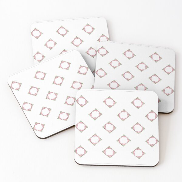 Item preview, Pink rose and red rose circle pattern designed and sold by LadyP-design.