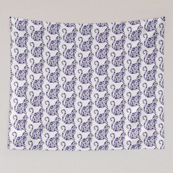 Item preview, Flower doodle cat LGBTQ+ Butch Lesbian Pride Flag designed and sold by JoyfulJen.
