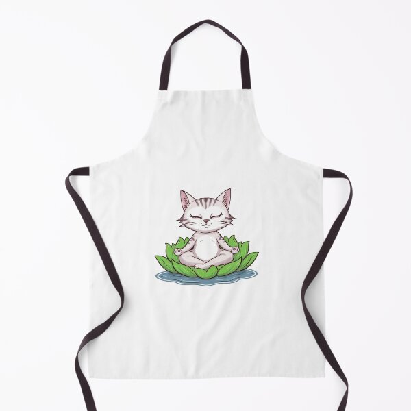 Item preview, Meditating Cat On Green Lotus Flower designed and sold by canvadreamer444.