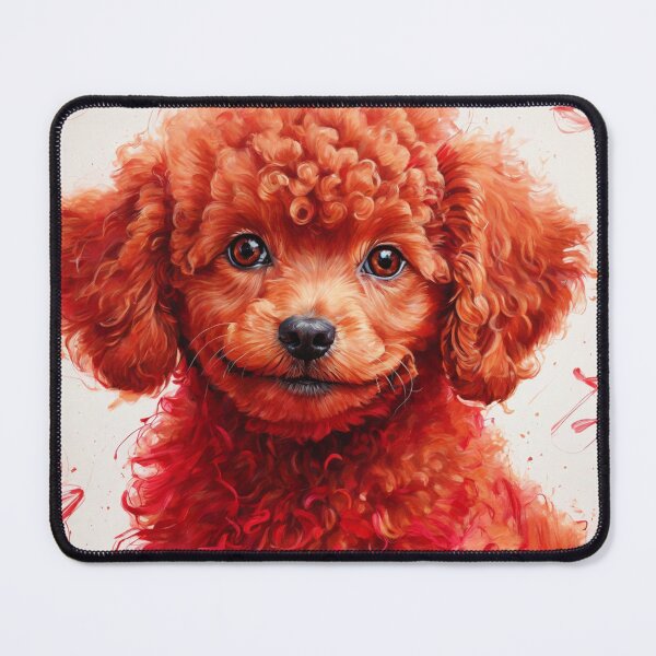 Item preview, Playful Red Toy Poodle Puppy Drawing designed and sold by Sadia  Jannat.