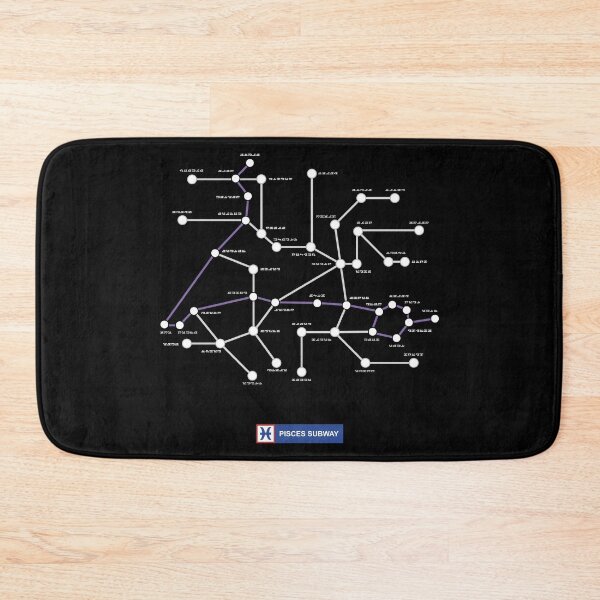 Item preview, Pisces Subway Map designed and sold by erremonzon.