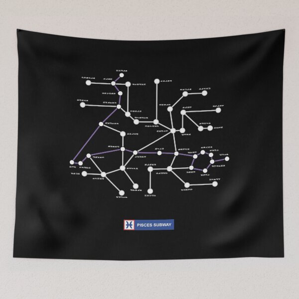 Item preview, Pisces Subway Map designed and sold by erremonzon.