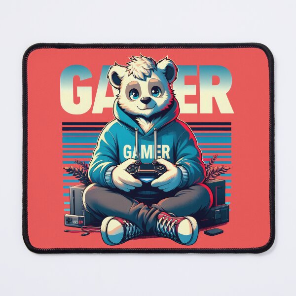 Item preview, Cool gamer cat in hoodie designed and sold by LV-creator.