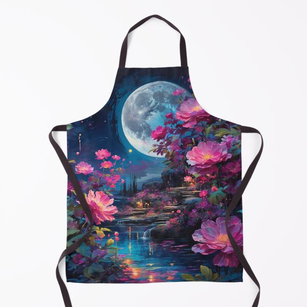 Item preview, Glowing Floral Oasis Under the Moon designed and sold by Sadia Jannat.