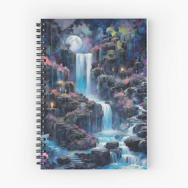Item preview, Magical Moonlit Waterfall Garden designed and sold by Sadia Jannat.