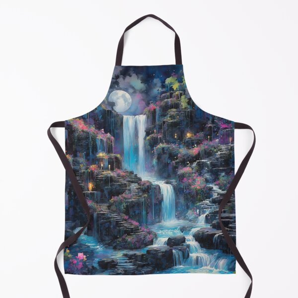 Item preview, Magical Moonlit Waterfall Garden designed and sold by Sadia Jannat.