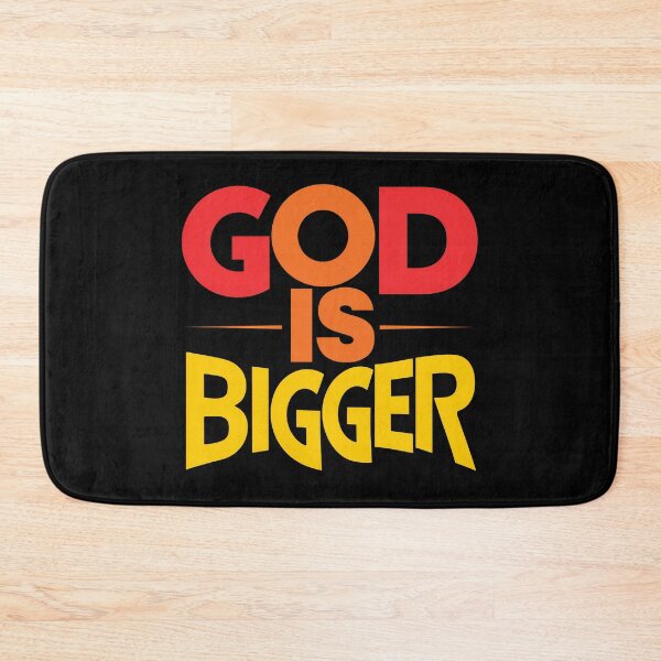 Item preview, Vibrant 'God is Bigger' Inspirational Text Design designed and sold by seelya83.