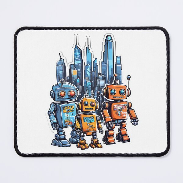 Item preview, Graffiti Robots Tag Urban Skyline designed and sold by ifans-spike.