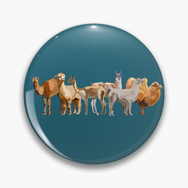 Item preview, C is for Camelid,Camelid Artwork – Diverse South American and Asian Mammal Illustration and Wildlife Design designed and sold by PrettylittlepastelUk.