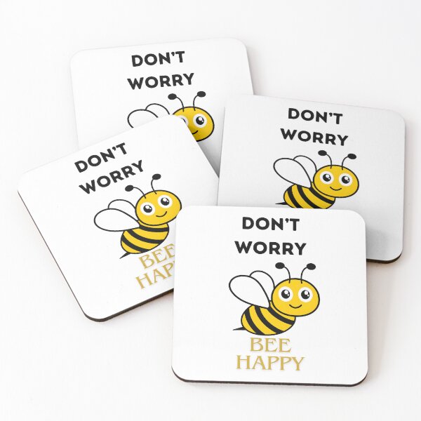 Item preview, Don't Worry Bee Happy - Fun Design designed and sold by PaultonDesigns.