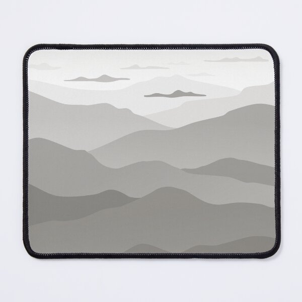Item preview, Foggy Mountains Misty Morning Magical Graphic Gray designed and sold by Geek Updated.