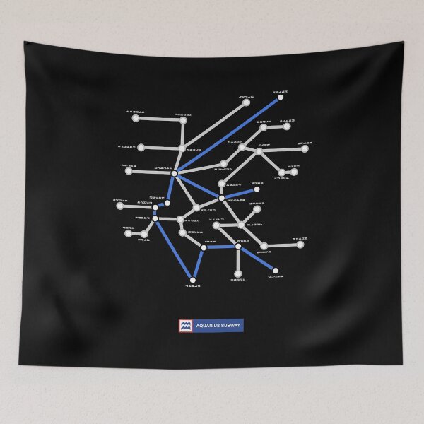 Item preview, Aquarius Subway Map designed and sold by erremonzon.