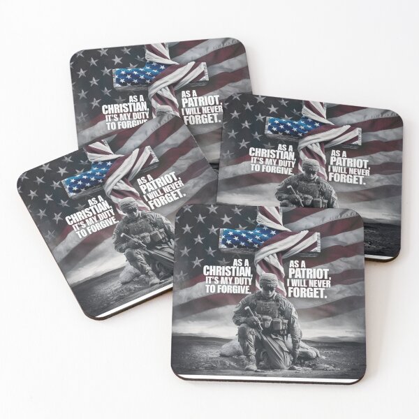 Item preview, As A Christian It's My Duty To Forgive As A Patriot I Will Never Forget designed and sold by Flirt-Teez.