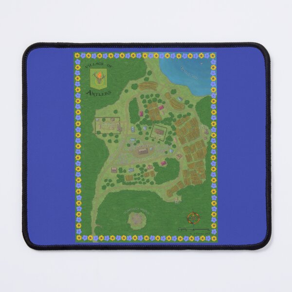 Item preview, The Village of Antlers designed and sold by AeshnidaeMaps.