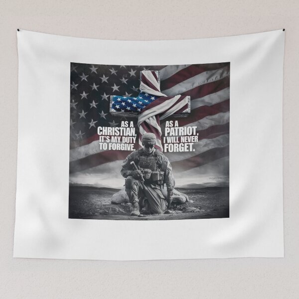 Item preview, As A Christian It's My Duty To Forgive As A Patriot I Will Never Forget designed and sold by Flirt-Teez.