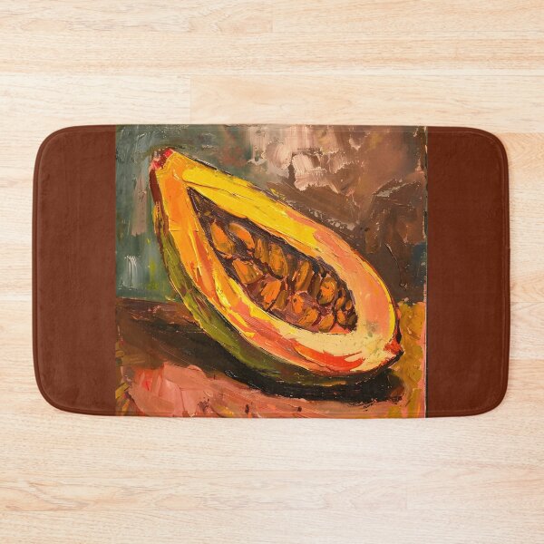 Item preview, Juicy Delight- Vibrant Vivid Brushstrokes Illuminate Sliced Cocoa Pod AI Generated designed and sold by OlfactoART Studio.
