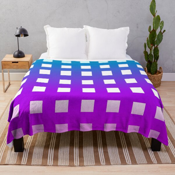 Item preview, Aqua and Pink Gradient Bold Grid Squares Minimal Pattern designed and sold by patternsoup.