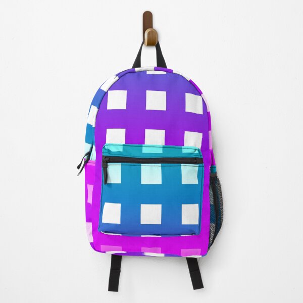 Item preview, Aqua and Pink Gradient Bold Grid Squares Minimal Pattern designed and sold by patternsoup.