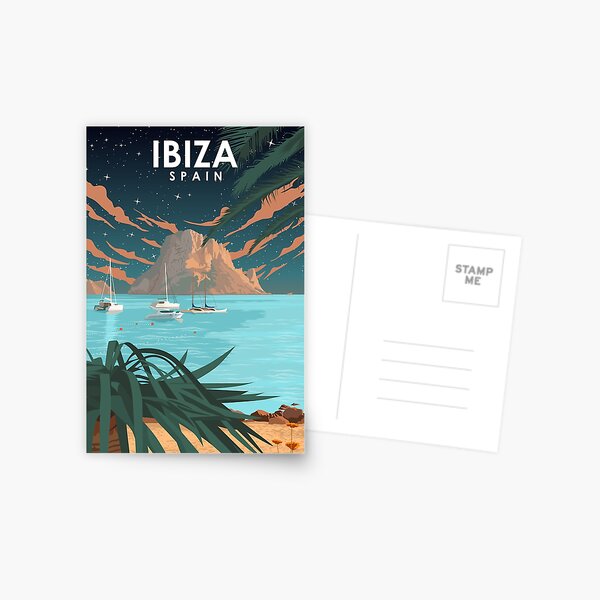 Item preview, Ibiza Spain Night Sky Travel Poster designed and sold by Stadify.