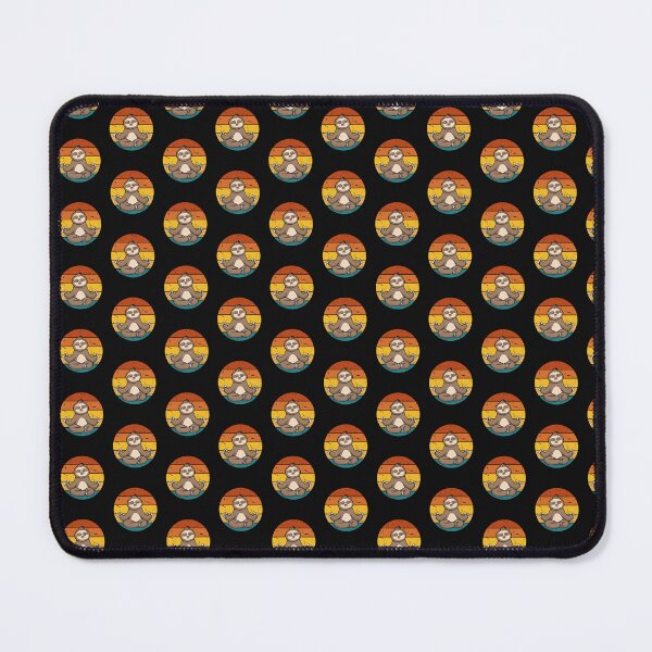 Item preview, Zen Sloth - Retro Yoga Animal Illustration designed and sold by asbno19.