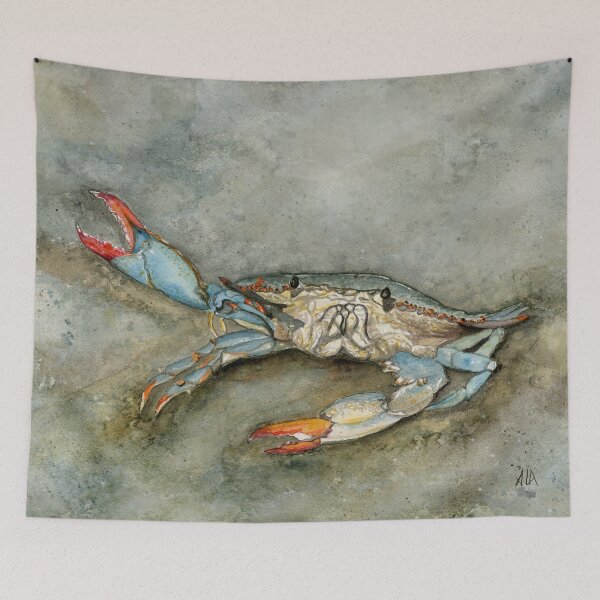 Item preview, Waving Atlantic Blue Crab designed and sold by ALA Creative Studio.