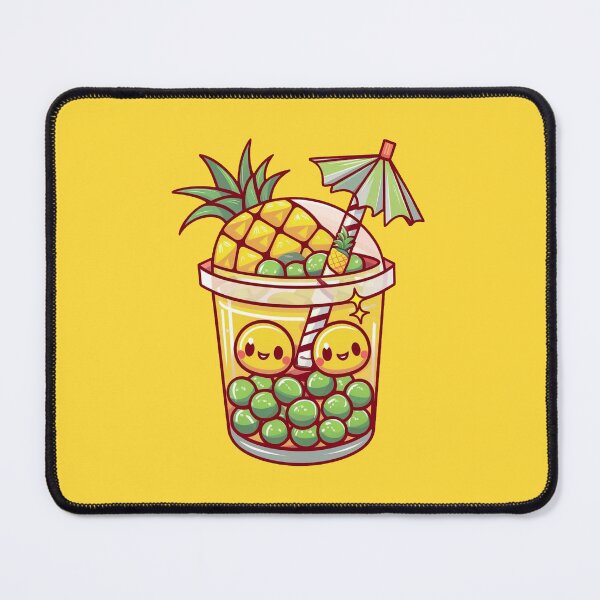 Item preview, Cute Pineapple Tropical Bubble Tea Kawaii designed and sold by canvadreamer444.