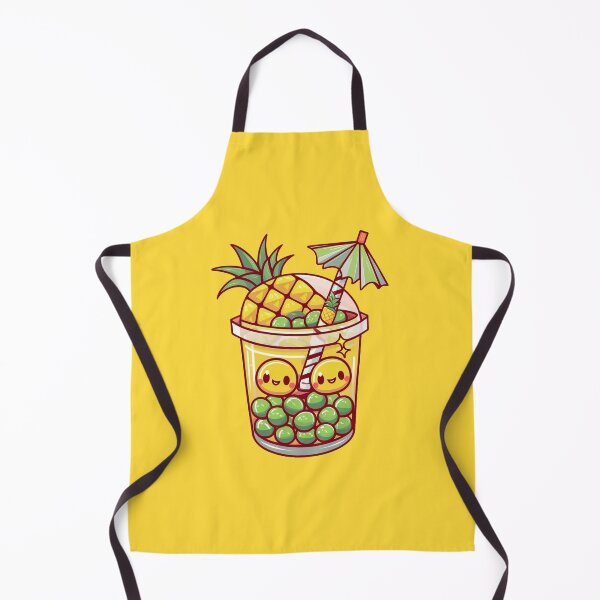 Item preview, Cute Pineapple Tropical Bubble Tea Kawaii designed and sold by canvadreamer444.