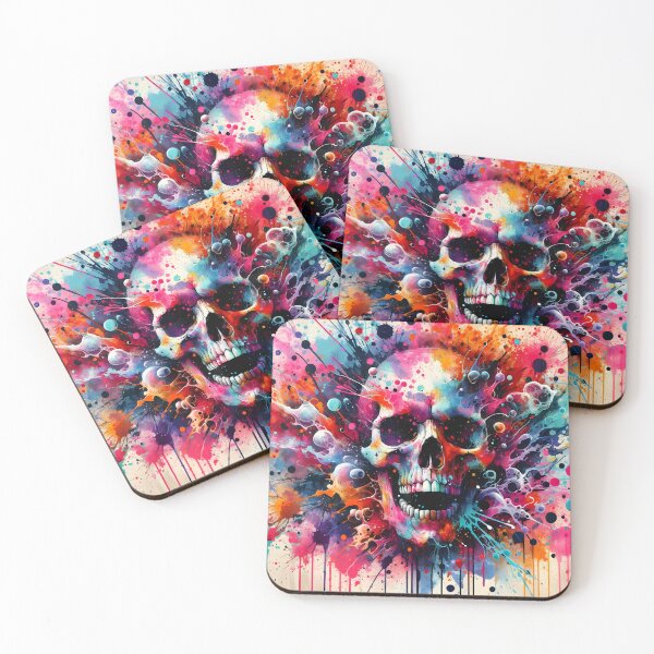 Item preview, Skull Painted with Graffiti designed and sold by h00ch2003.