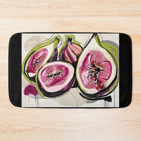 Item preview, Expressive Figs - Vibrant Abstract Depiction with Bold Strokes and Contrasting Colors designed and sold by OlfactoART Studio.