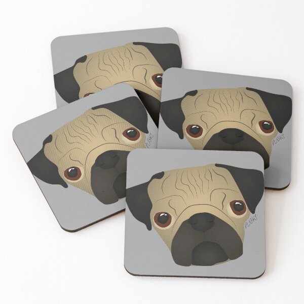 Item preview, pug lindo de ojos saltones mirada tierna y graciosa designed and sold by pugki.