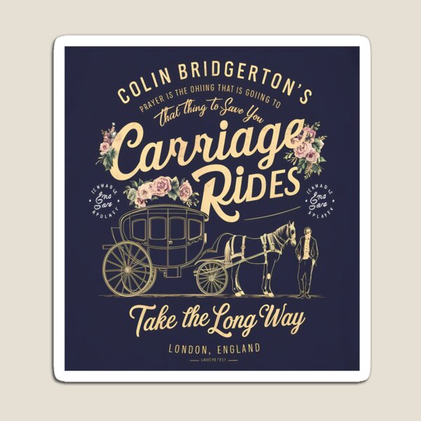 Aperçu de l'œuvre Les promenades en calèche de Colin Bridgerton - Chic London créée et vendue par SophiaMrt.