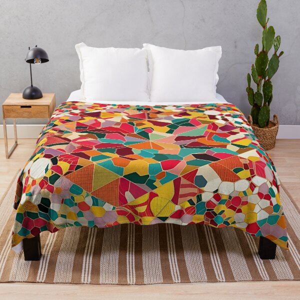 Item preview, Pattern Geometric Colorful Mosaic Tiles Seamless Pattern Design Paint Art 3D designed and sold by Charlygood.