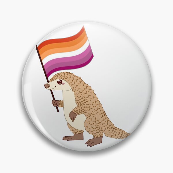 Item preview, Lesbian Pride Pangolin designed and sold by Zac Stigdon.