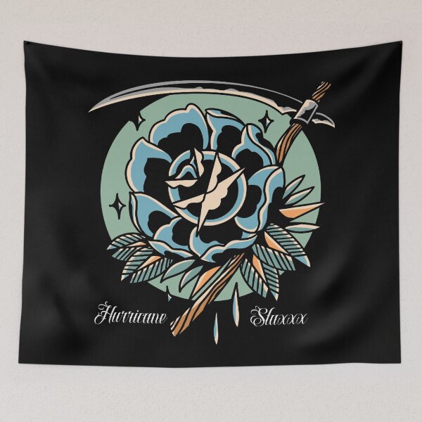 Item preview, Chain-Gang All-Stars Hurricane Staxxx Scythe Tattoo Rose designed and sold by darkskydelights.