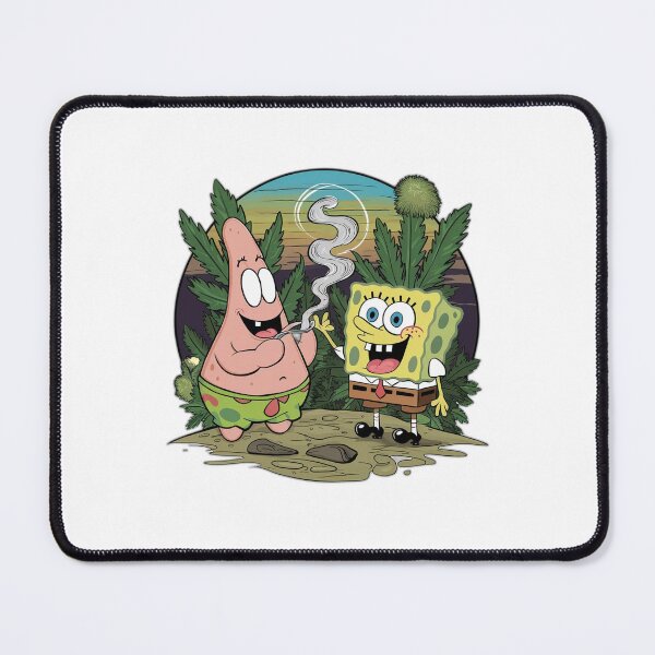 Item preview, Spongebob and Patrick Smoking Weed Cannabis Cartoon Art designed and sold by onicaras.