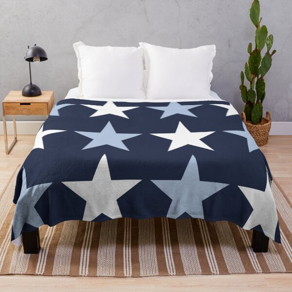 Item preview, Large ALICE BLUE, WHITE and NAVY BLUE STARS designed and sold by RachelMacht.