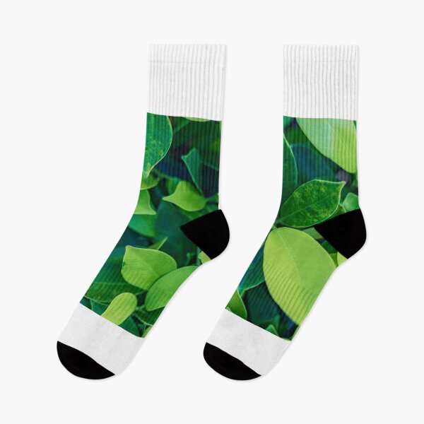 Item preview, Green leaves spring summer nature pattern designed and sold by icemanphotos.