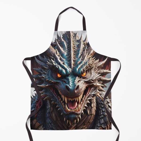 Item preview, Dragon's head, looking straight ahead, powerful fangs designed and sold by Marcu Ioachim.