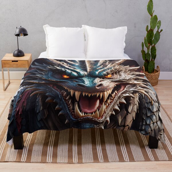 Item preview, Dragon's head, looking straight ahead, powerful fangs designed and sold by Marcu Ioachim.