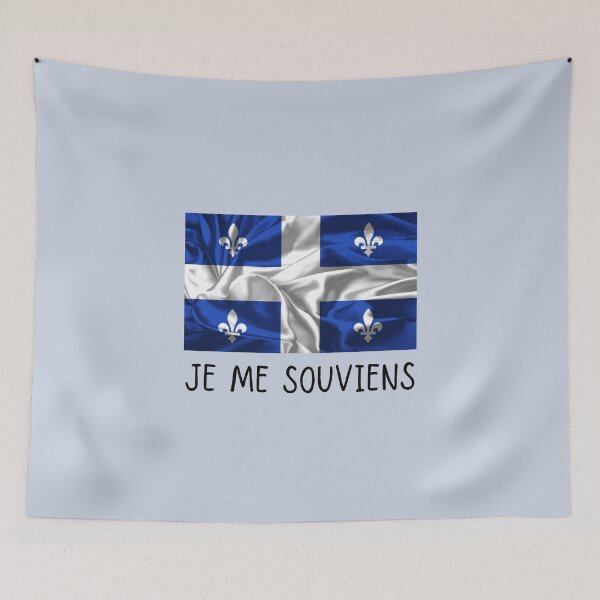 Item preview, je me souviens Québec drapeau designed and sold by FatBirdie.