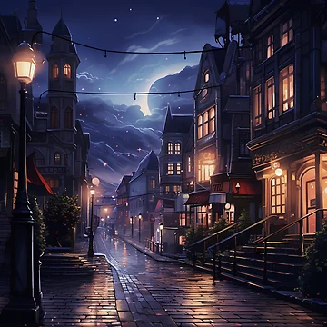 Artwork thumbnail, Bergen At Night by Rtymer