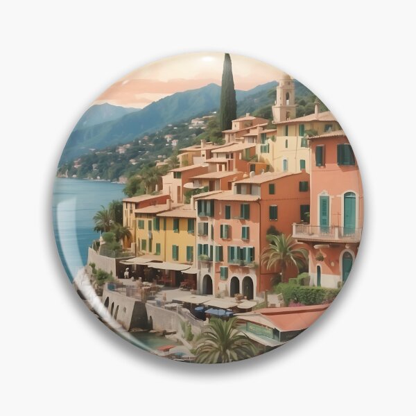 Item preview, Vintage Portofino Illustrations: Charming Italian Riviera Art designed and sold by Ceemko's Vintage Corner.