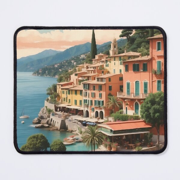 Item preview, Vintage Portofino Illustrations: Charming Italian Riviera Art designed and sold by Ceemko's Vintage Corner.