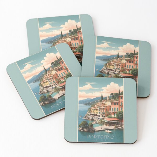 Item preview, Vintage Portofino Illustrations: Charming Italian Riviera Art designed and sold by Ceemko's Vintage Corner.