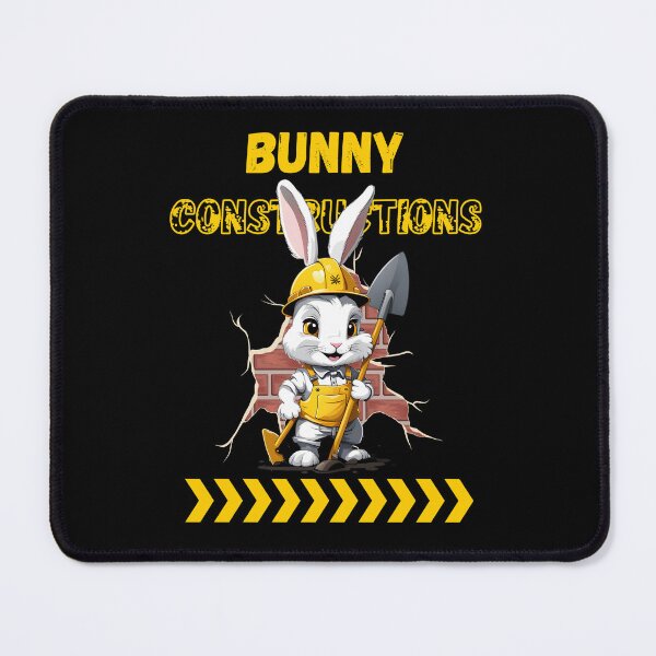 Item preview, Bunny Construction Worker Cartoon Design designed and sold by andasanc14.