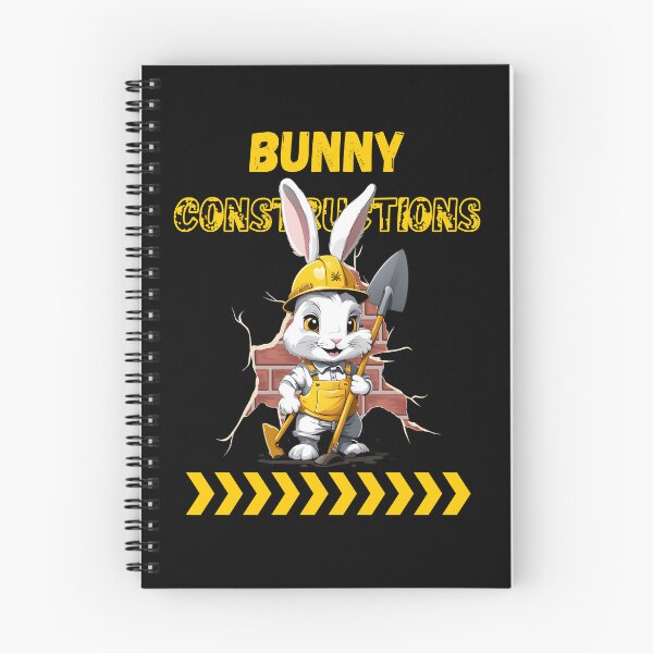 Item preview, Bunny Construction Worker Cartoon Design designed and sold by andasanc14.