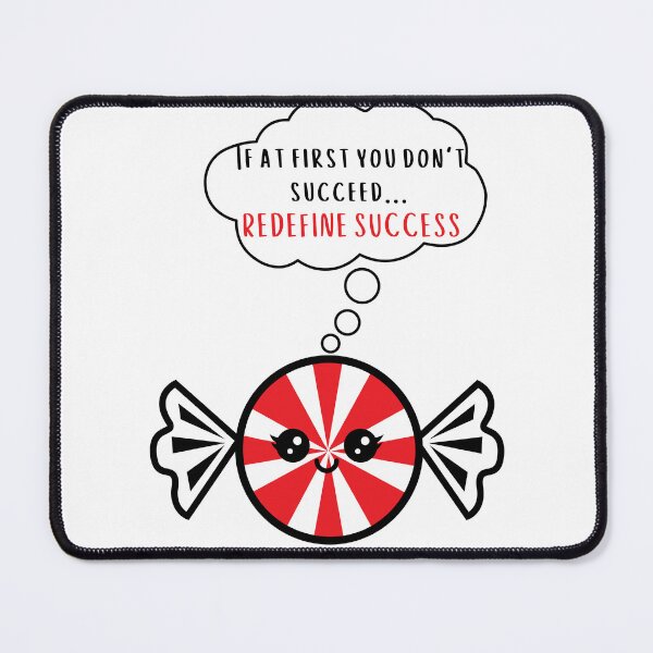 Item preview, Encouraging Mint - If at first you don't succeed... redefine success designed and sold by PawsitivelyElla.