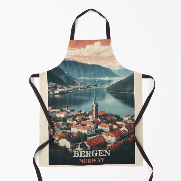 Item preview, Vintage Bergen Illustrations: Captivating Norwegian Charm designed and sold by Ceemko's Vintage Corner.